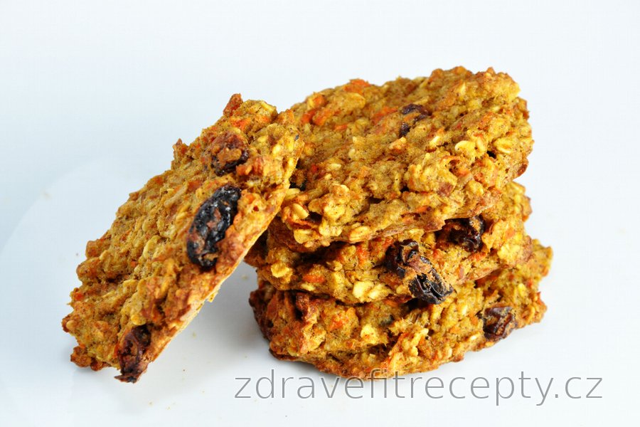 Mrkvovo jablkové fit cookies aneb chléb bez mouky, cukru a tuku