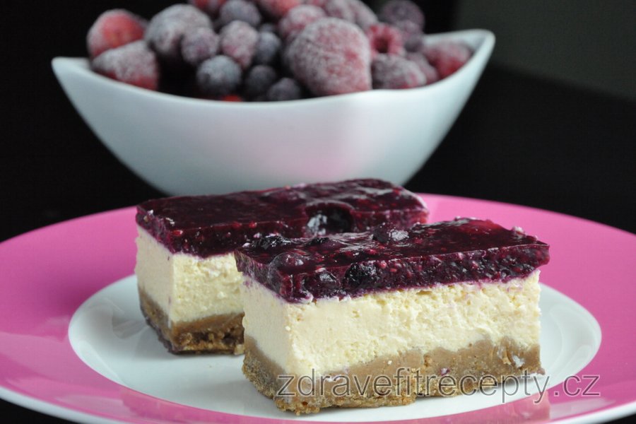 Fitness jogurtový cheesecake (bez mouky a cukru)