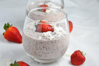 Jahodové overnight oats