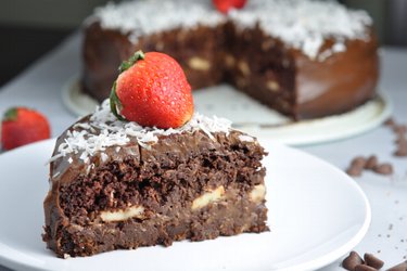 Zdravý čokoládový fitness dort "Čokoholik"
