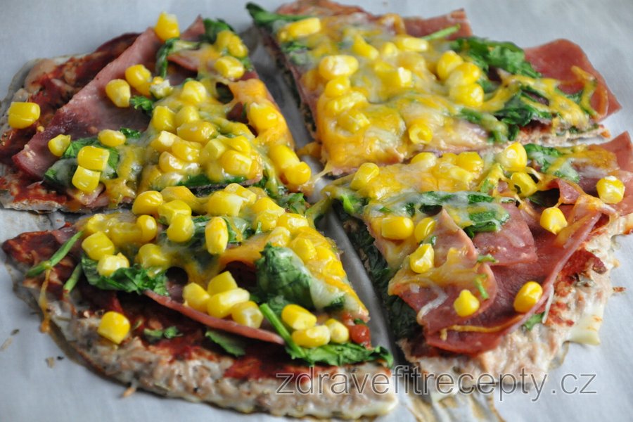 Fitness tuňáková pizza