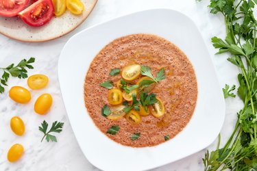 Jednoduchá gazpacho polévka - studená