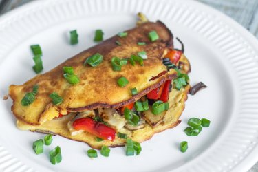 Veganská plněná omeleta