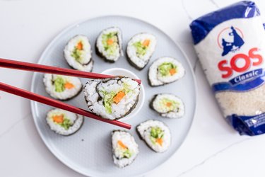 Vegetariánské maki sushi se zeleninou